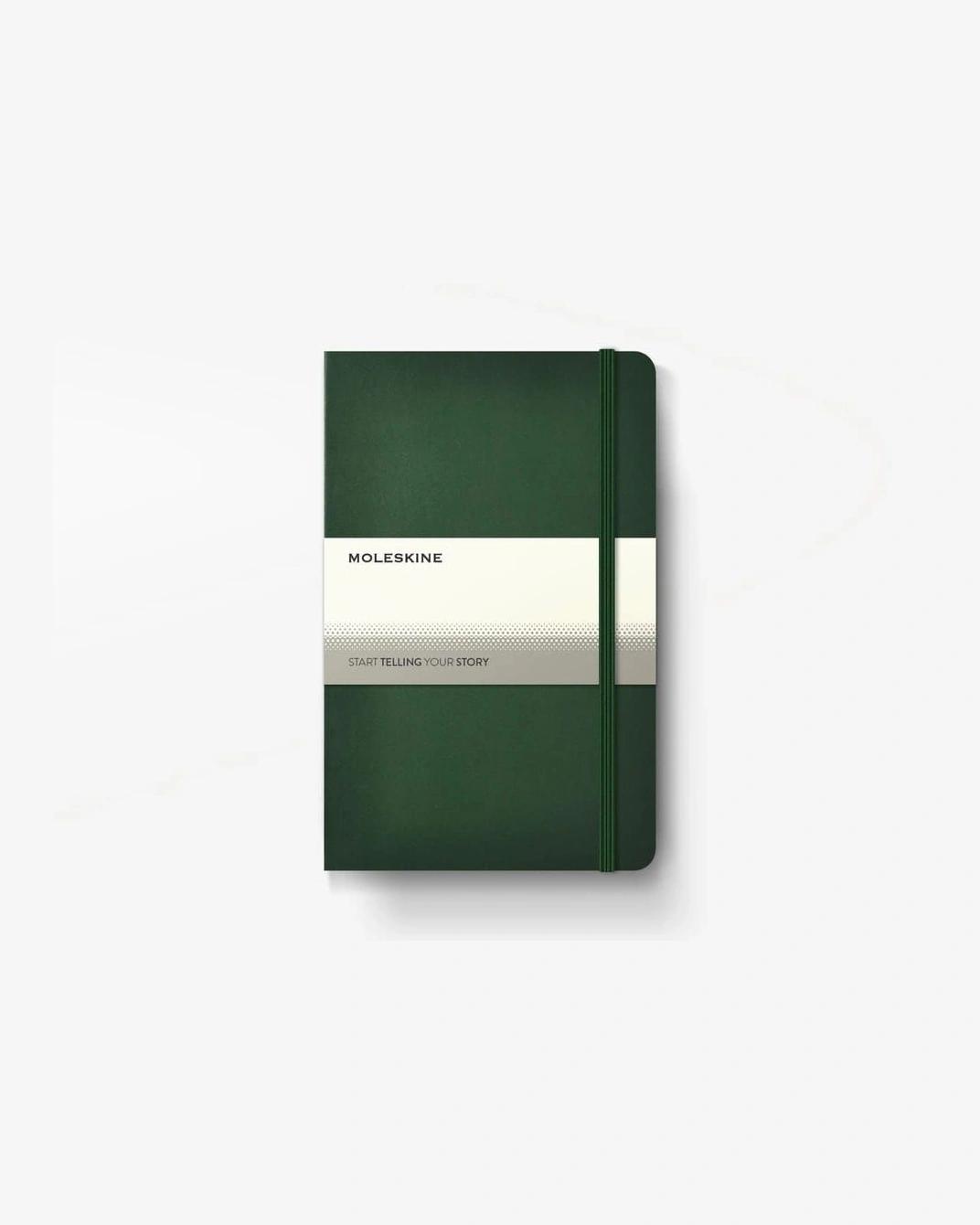 Kabake - Moleskine Classic Large Ruled Hard Cover Notebook - Myrtle Green