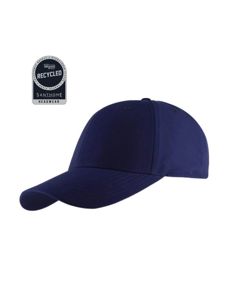 Lalobo - ULTRA - Santhome RPET 6 Panel DryNCool® Sport Cap - Navy Blue