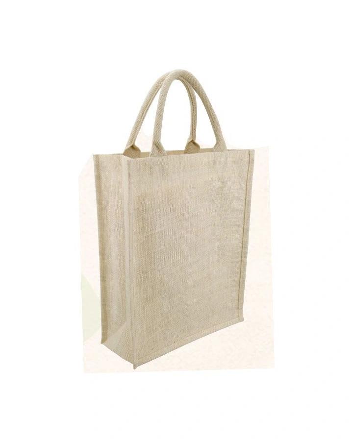 Gegaho - Eco-neutral Jute Shopping Bag - Vertical - White