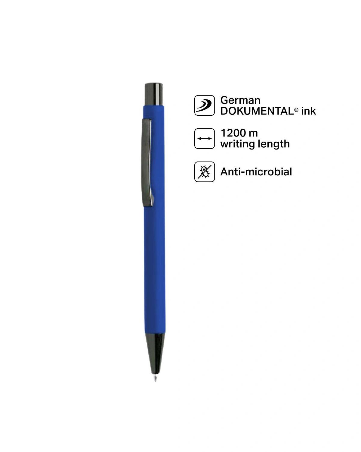 Lokoki - BILLUND - Metal Ballpen - Blue (Anti-bacterial)