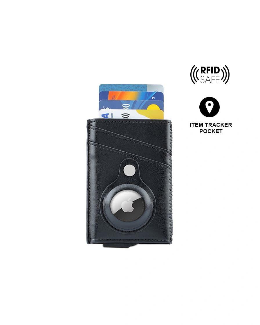 Kofafe - TROMSI - Santhome® PU Card Holder with Santhome Tag pocket - Black