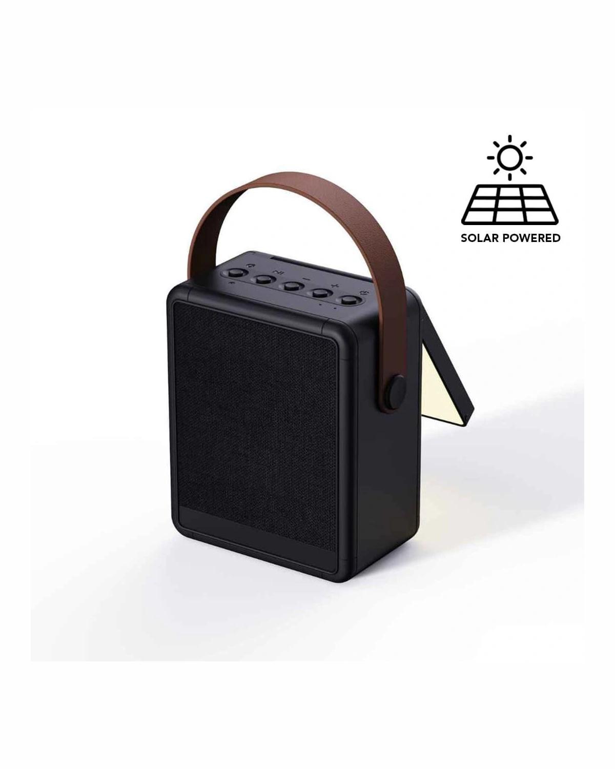 Gigeha - SOLA - @memorii RCS Recycled Solar Speaker & Lamp - Black