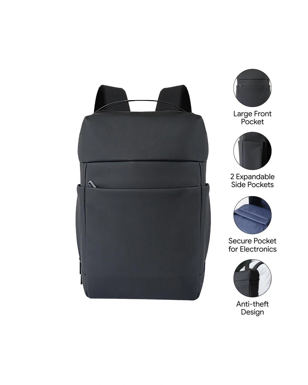 Digobi - HALIFAX - Santhome Deluxe 15.6" Laptop Backpack - Black