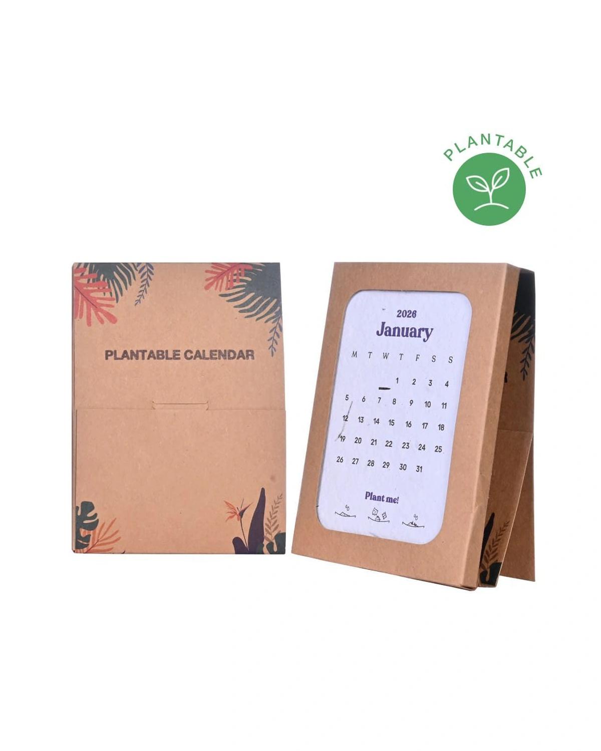 Faheka - eco-neutral® Plantable Calendar with 12 Sheets Seed Paper
