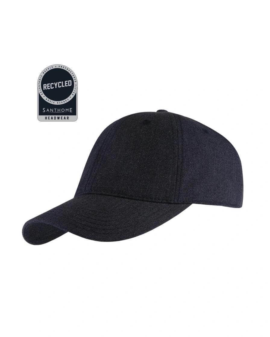 Dafafo - FLEX - Santhome Recycled 6 Panel Relaxed Fit Cap - Navy Blue