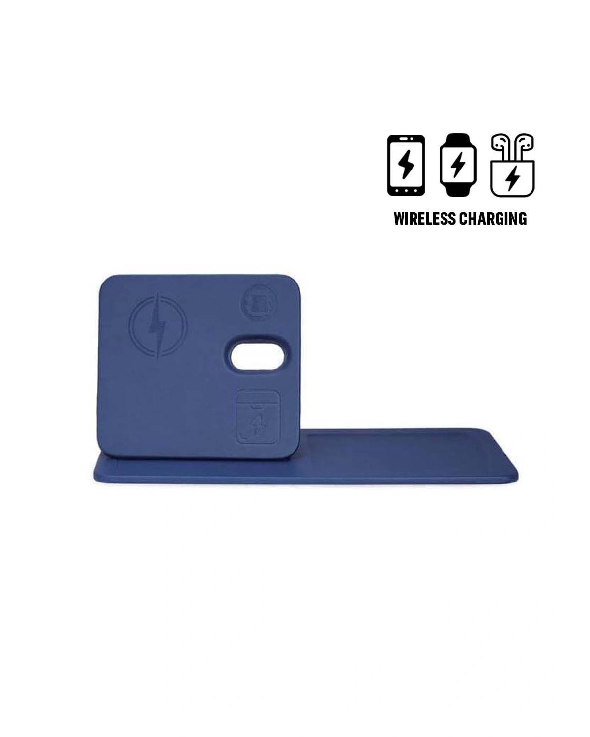 Fegido - AVRON - 3-in-1 Magnetic Wireless Charger Desk Tray - Navy