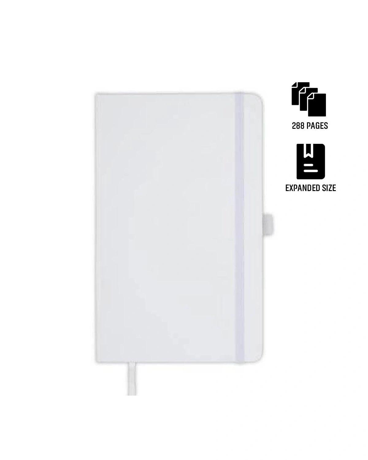 Ciboge - BARON - Santhome Expanded A5 Hard Cover Notebook - White