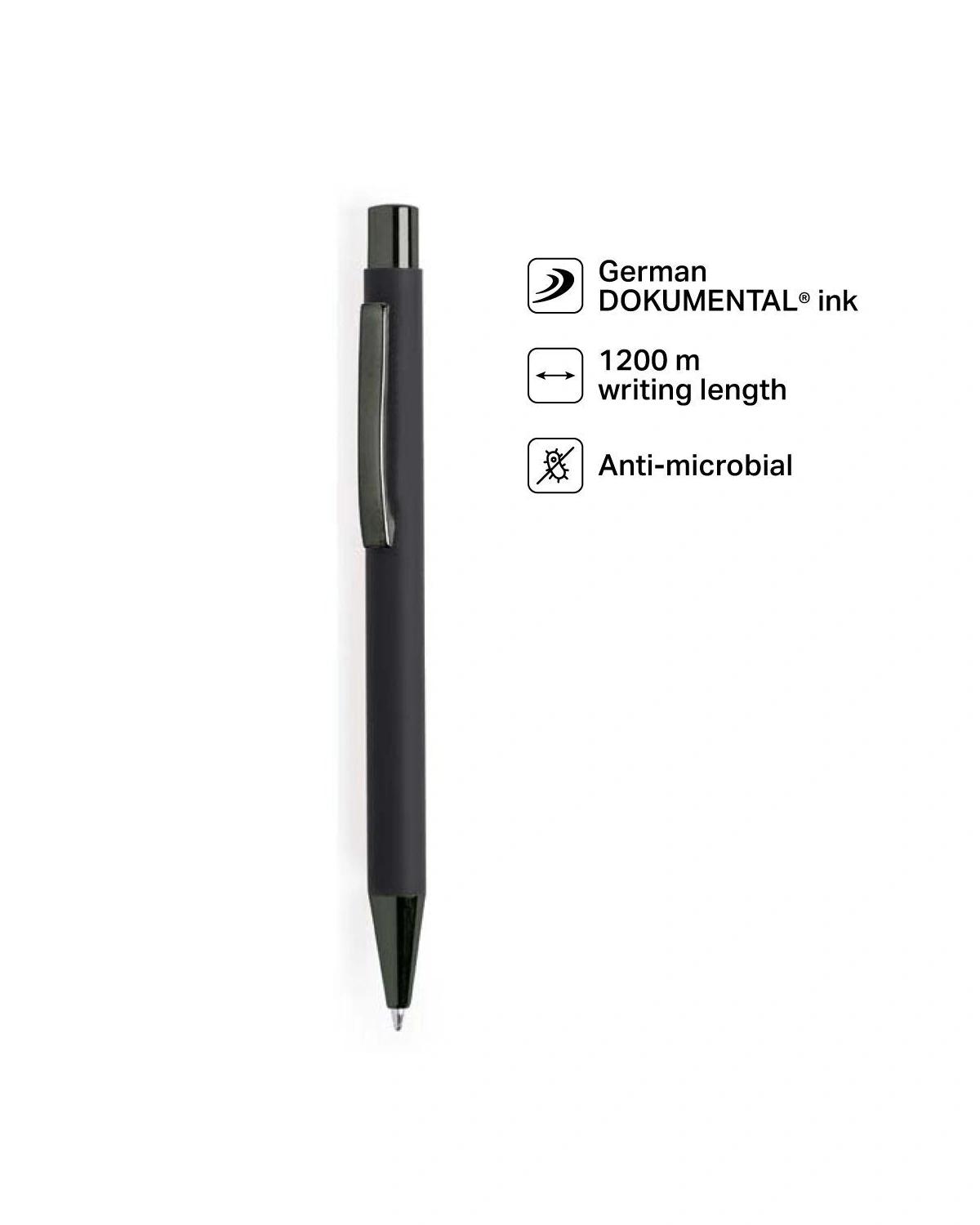 Lobabe - BILLUND - Metal Ballpen - Black (Anti-bacterial)