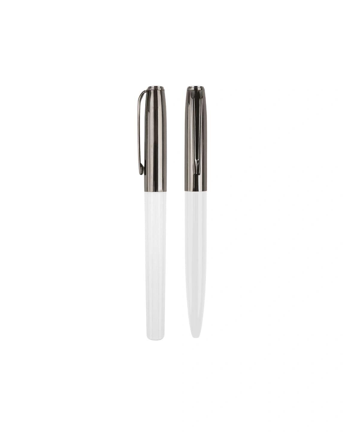 Docobo - NORA - Gift Set of Roller and Ball Pen - White