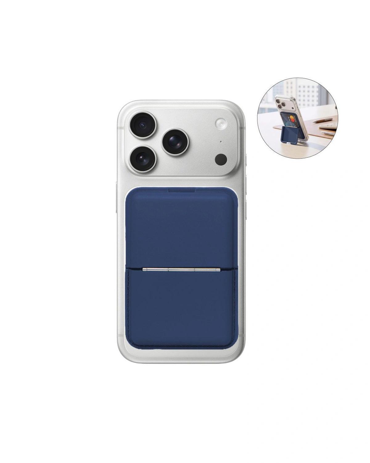 Bidace - NAPIER - MagCase Phone Cardholder - Navy Blue