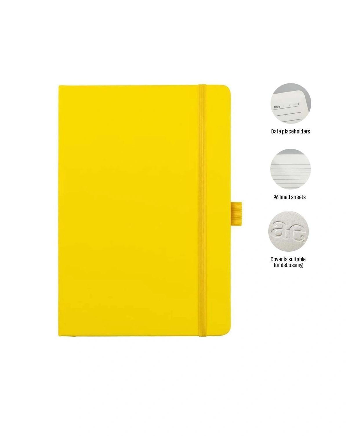 Dogako - JURSI - A5 PU Notebook with Pen Loop - Yellow