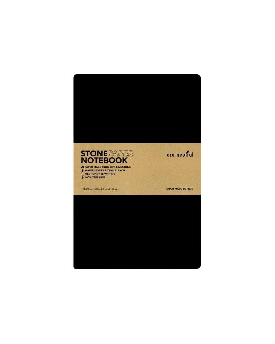 Kegofa - NEYA - eco-neutral Stone Paper Tree-Free Notebook - Black