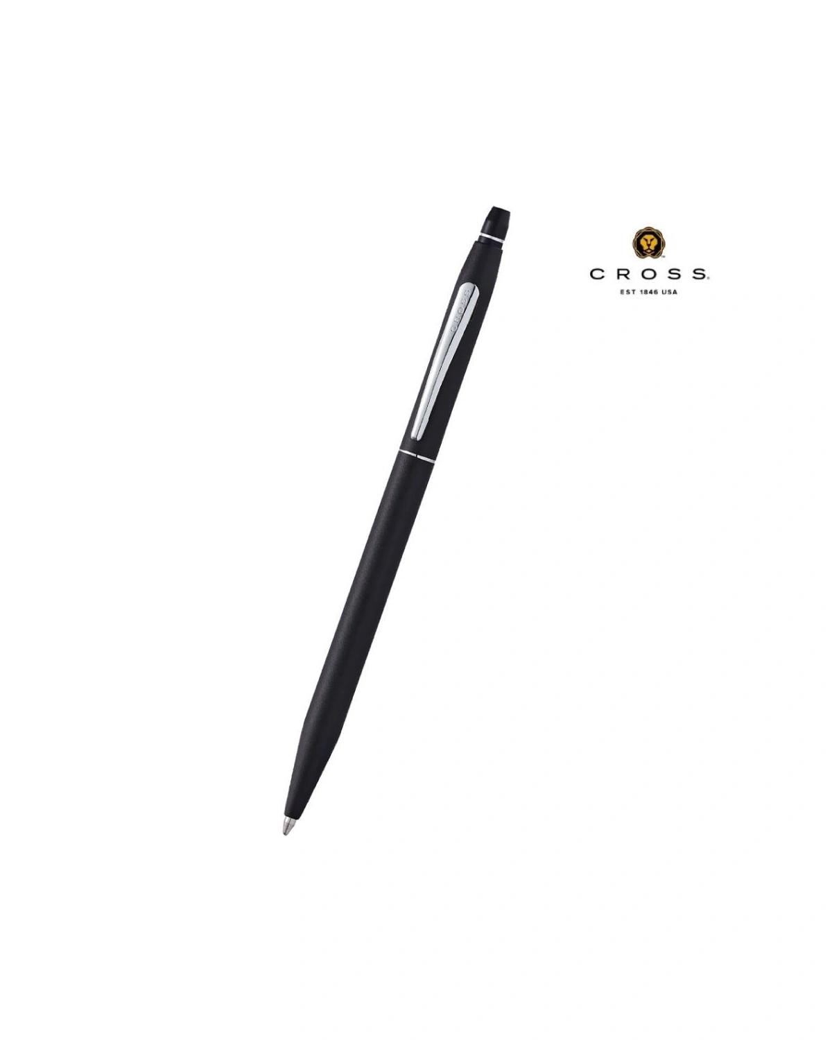 Dogofa - Cross ClickTM Classic Black Ballpoint Pen (Blue Ink)
