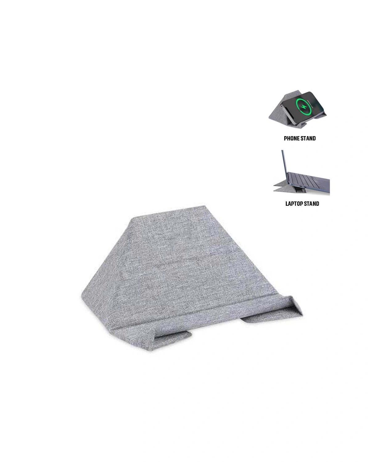 Gababe - STANDIE - RPET 2-in-1 Laptop and Phone Stand - Grey