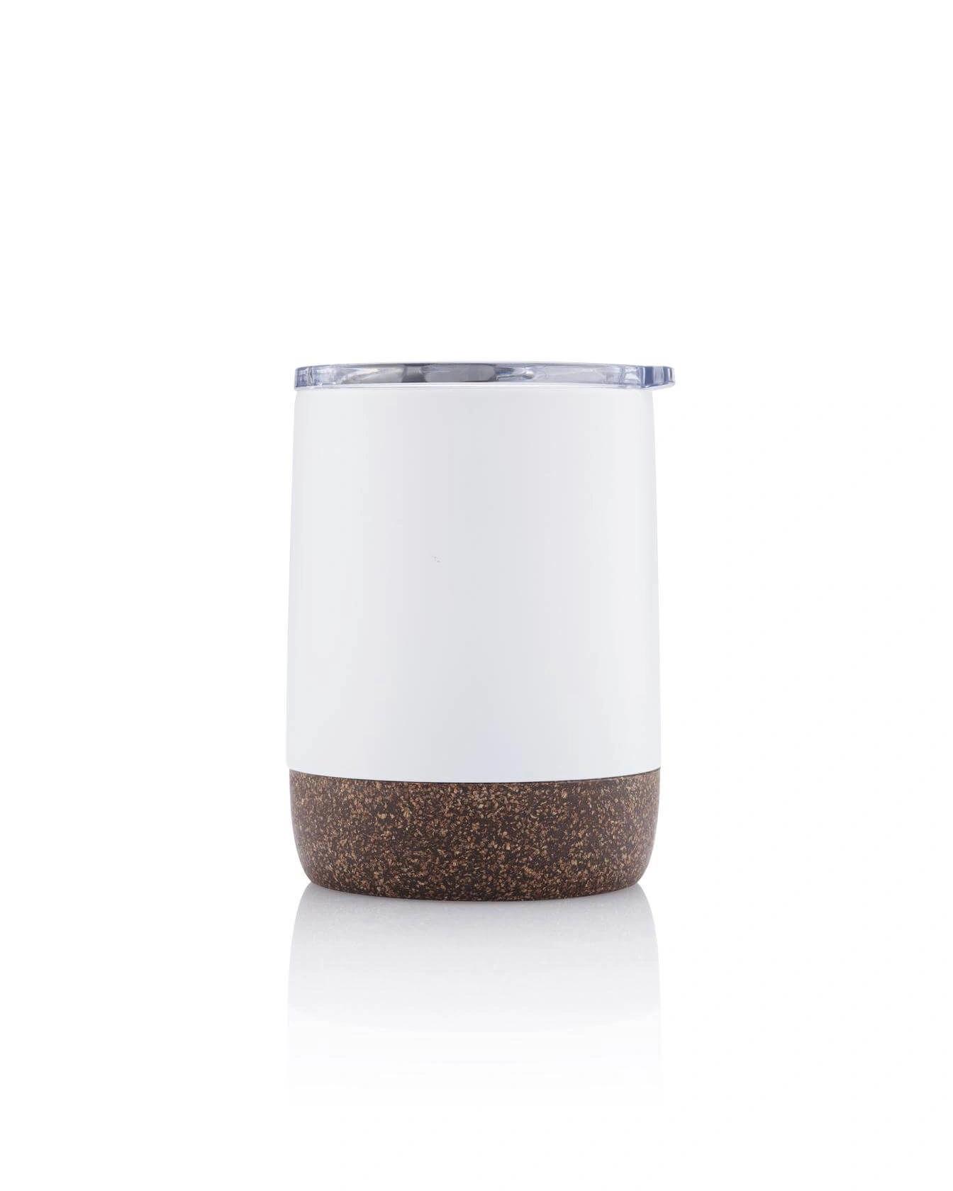 Kecabe - GOUDA - Hans Larsen Vacuum Mug With Cork Base - White