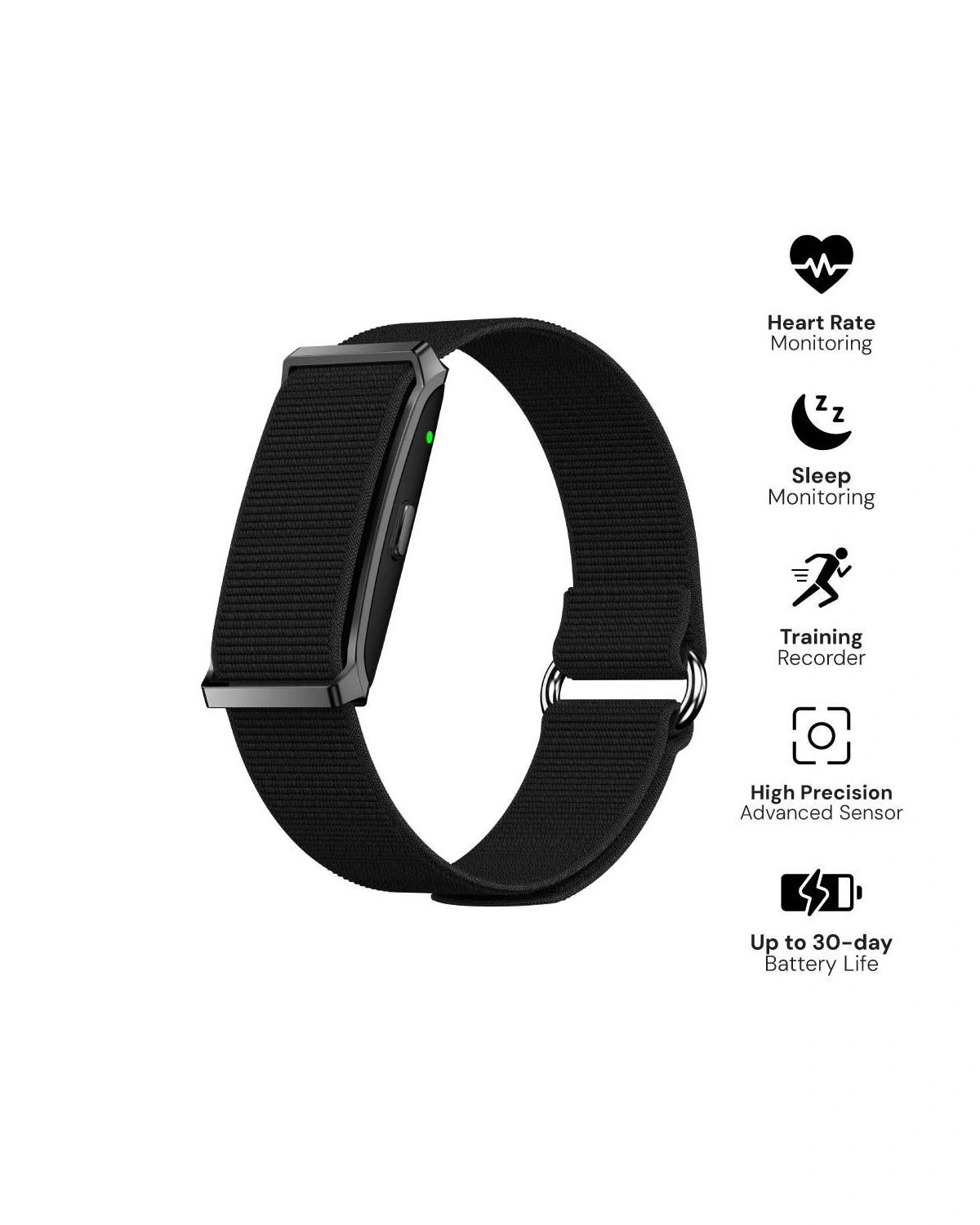 Kigeci - FITBAND Screenless Health & Fitness Band - Black