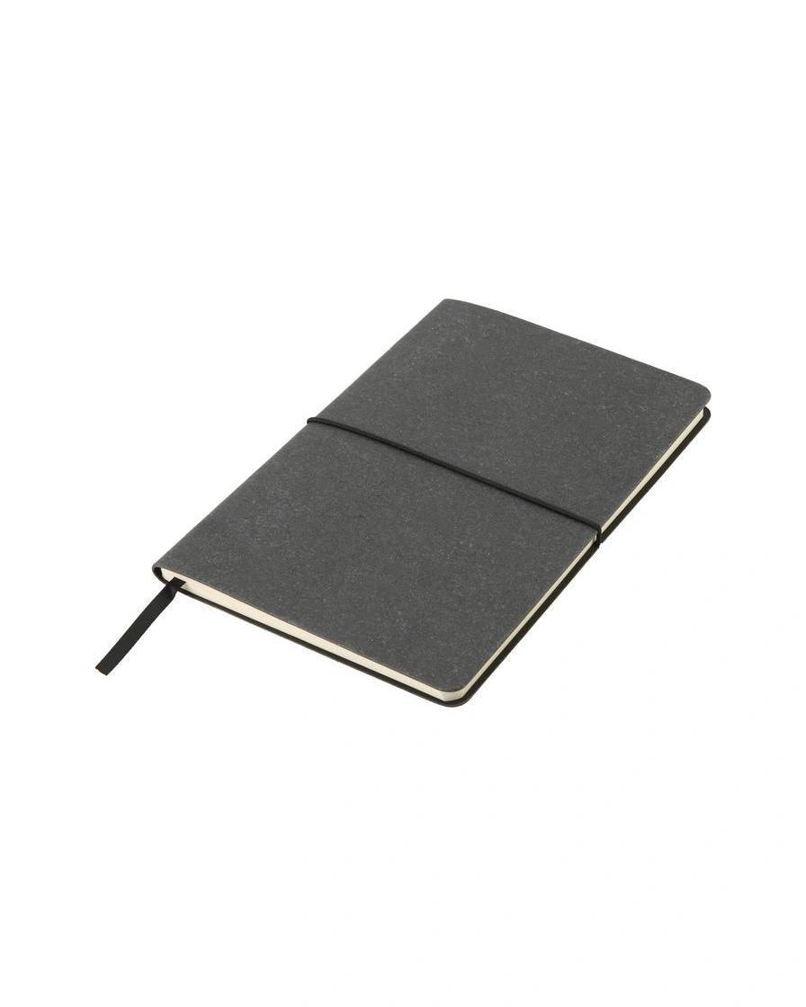 Kalage - KOTEL - eco-neutral A5 Recycled Leather Soft Cover Notebook - Black