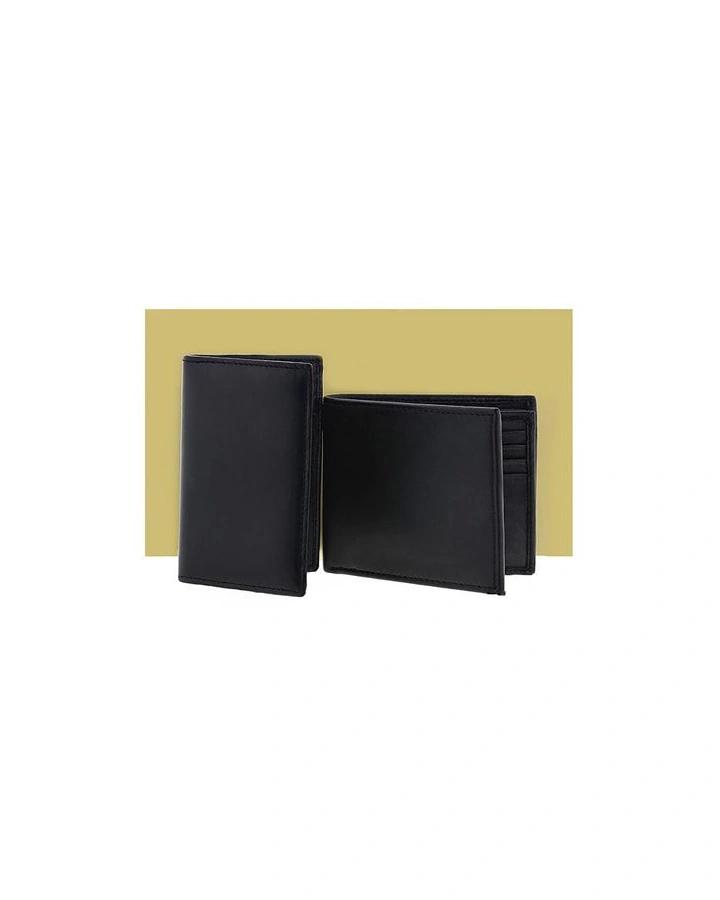 Hebobe - Genuine Leather Wallet And Card Holder Set