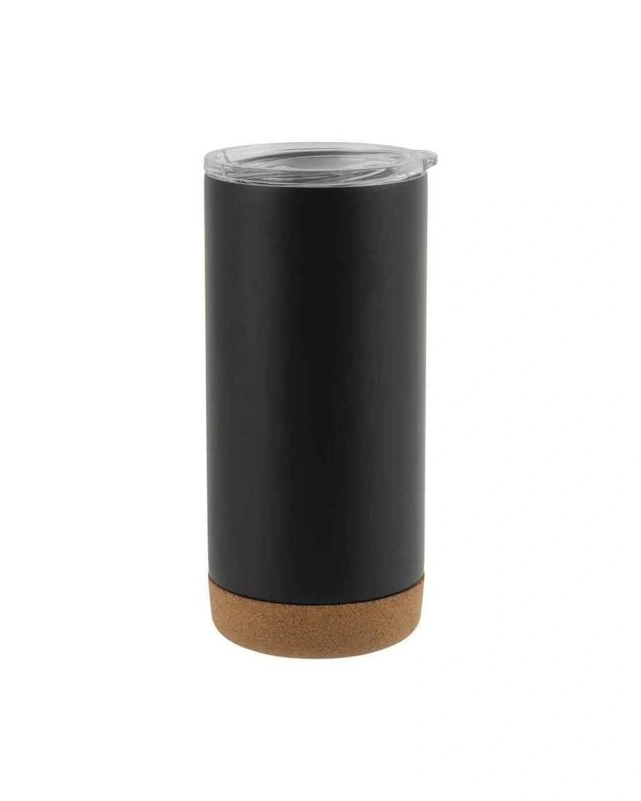 Lifoca - RASTATT - Insulated Mug / Tumbler with Cork Base - Black