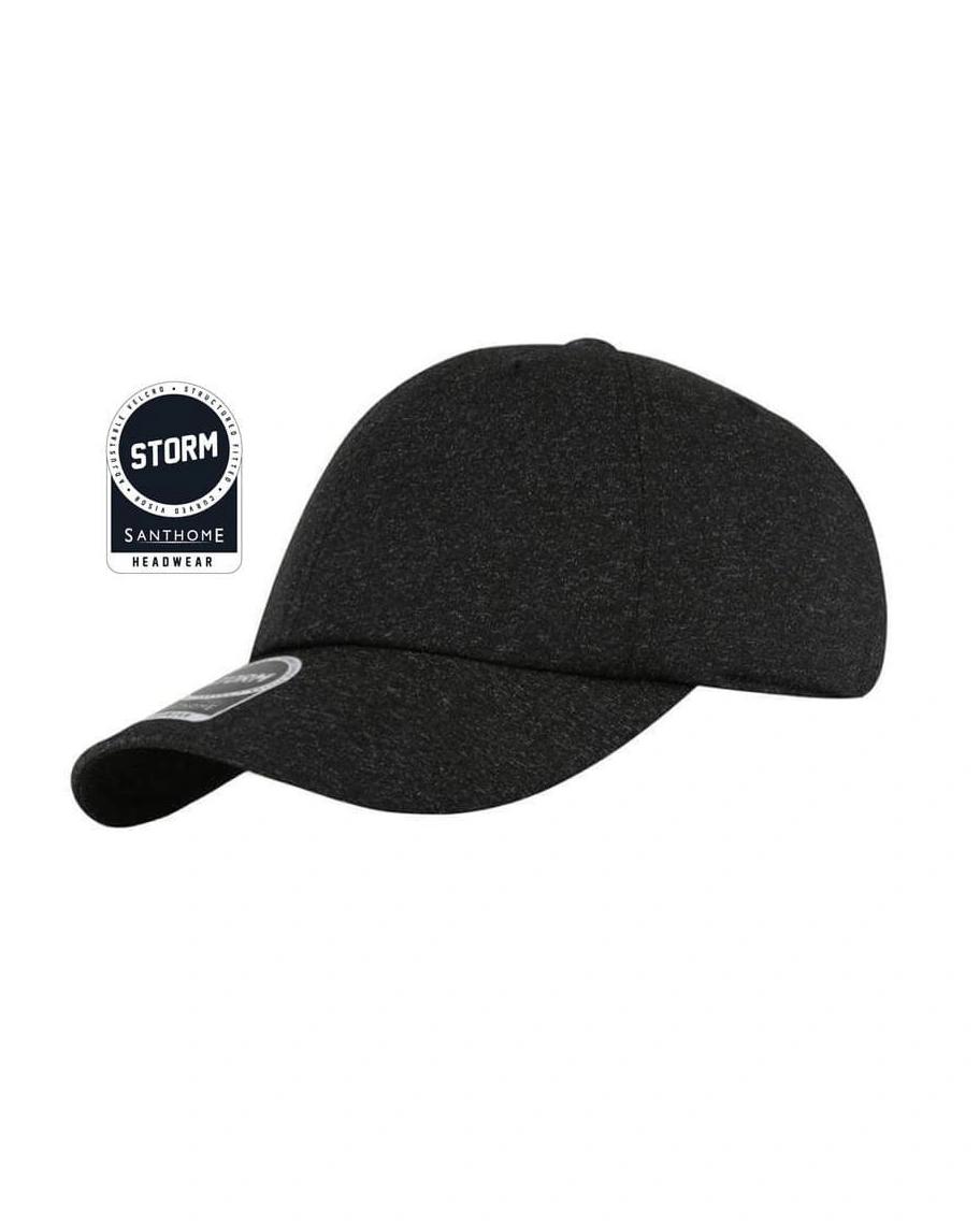 Kafeko - STORM - Santhome Textured 6-panel Cap - Black