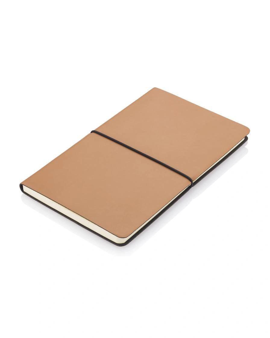 Kogeca - PEJA - Santhome A5 Recycled PU Soft Cover Notebook - Tan