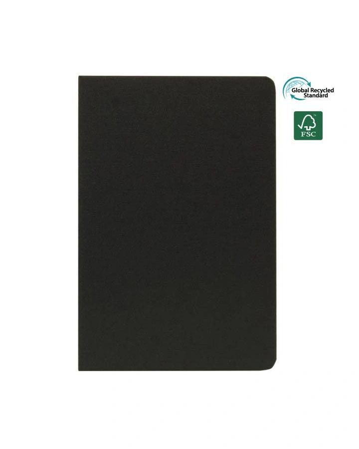 Dedila - ORSHA - SANTHOME A5 rPET & FSC Certified Notebook - Black (Anti-Microbial)
