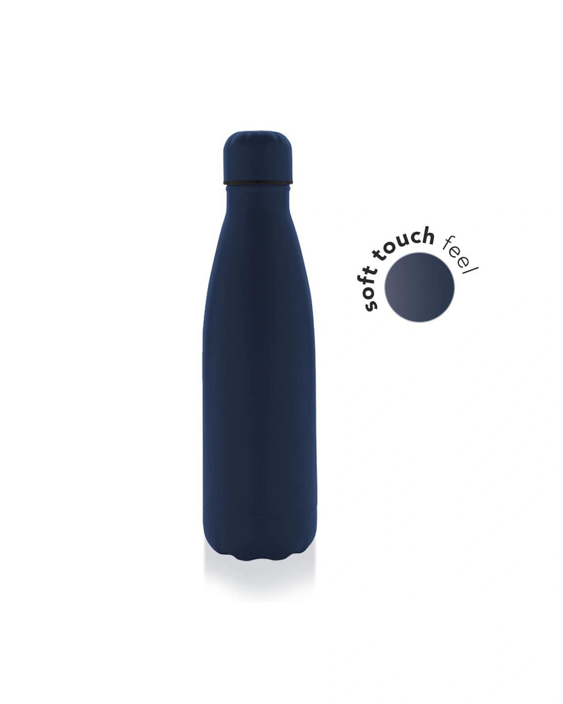 Cidile - GRODNO - Soft Touch Insulated Water Bottle - Navy Blue