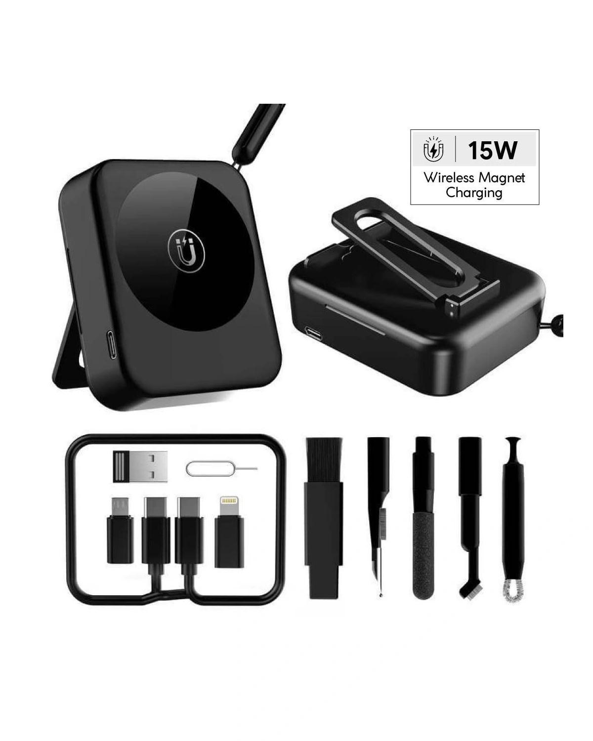 Goliko - ROMONT - 6-in-1 Mag Wireless Charger, Multicable & Cleaning Kit