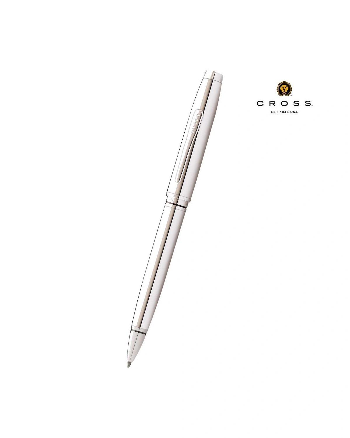 Lihebe - Cross Coventry Polished Chrome Ballpoint Pen (Blue Ink)