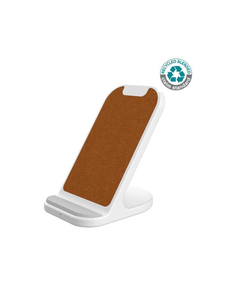 Bakilo - BASEL - @memorii Recycled 10W Wireless Charger Phone Stand - White