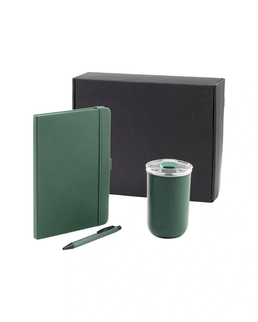 Feboce - HEVIZ - Set of Tumbler, A5 Notebook and Pen - Green