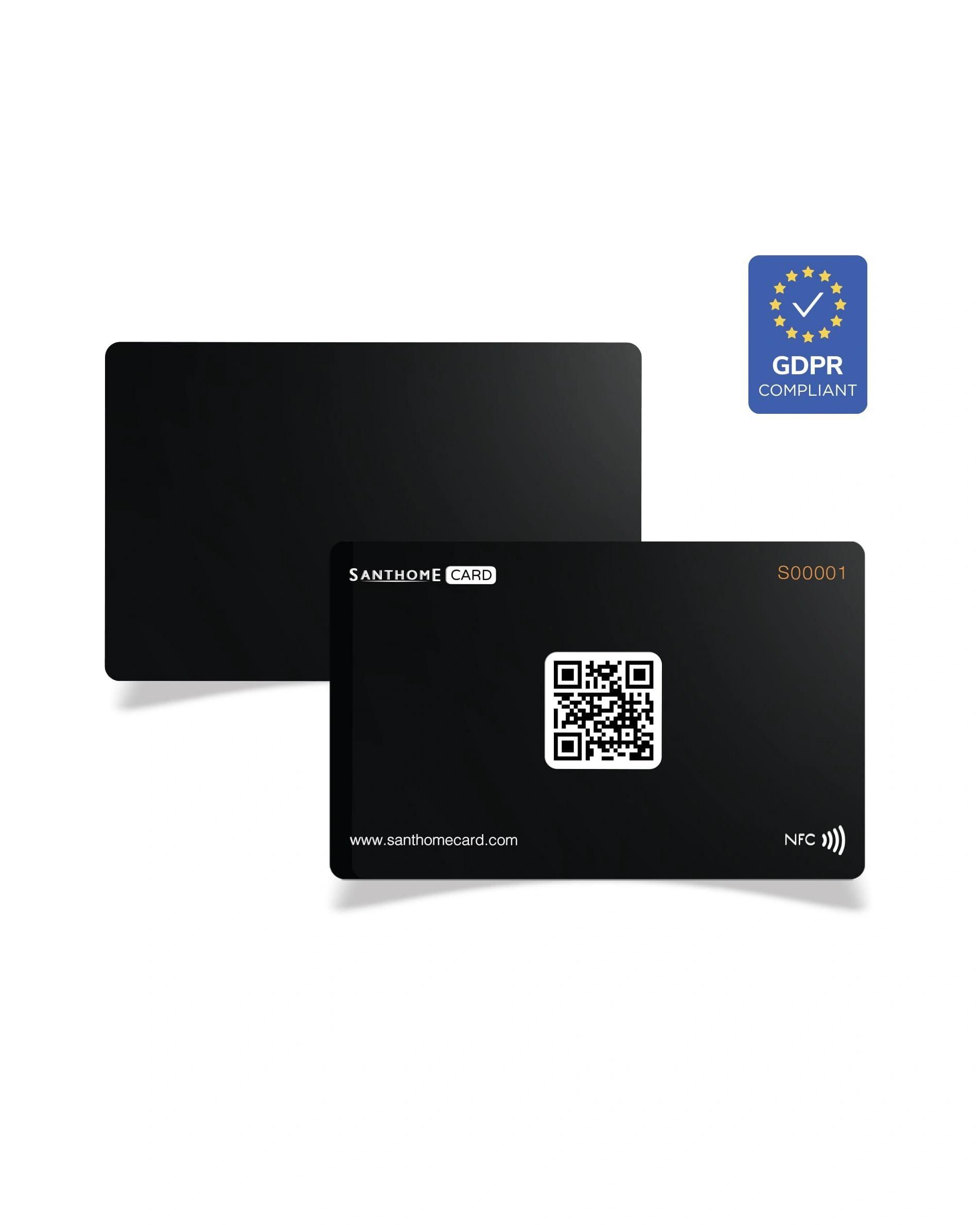 Helifa - Santhome Card - Digital Business NFC Card - Black