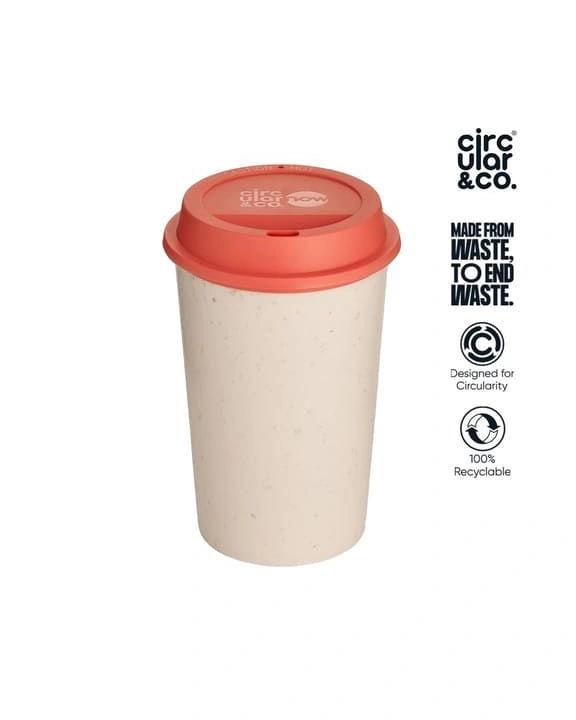 Fabeko - Circular NOW Cup 12oz Cream & Caught Out Coral