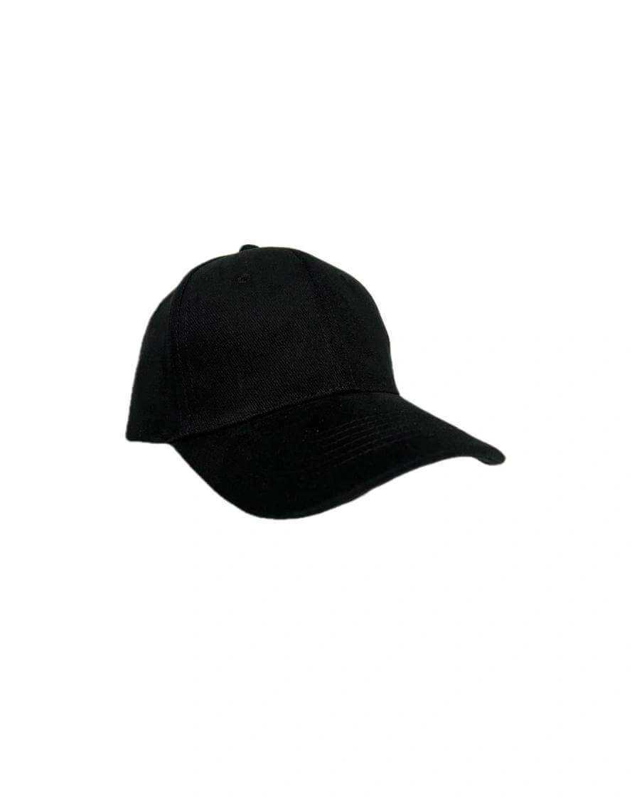 Legeha - TARTU - 6 Panel Heavy Brushed Cotton Cap - Black