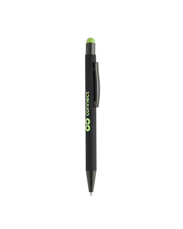Fefoko - VOJENS - Metal Soft-touch Ballpen with Stylus - Green