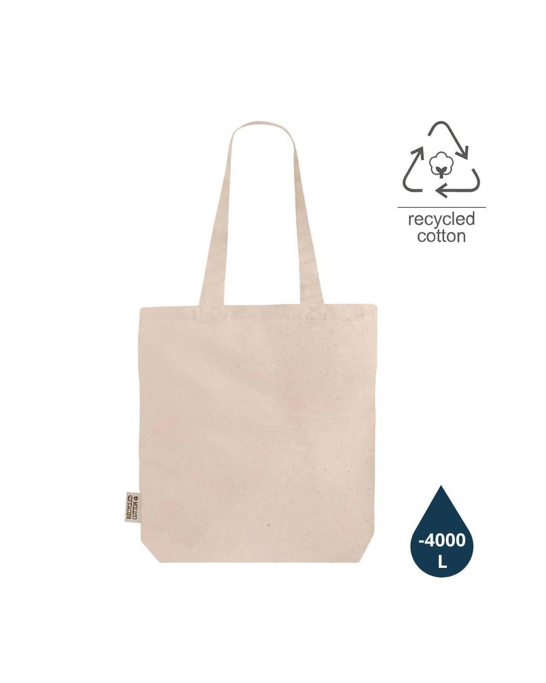 Kadoli - DARGUN - GRS-certified Recycled Cotton Tote Bag with Gusset - Natural