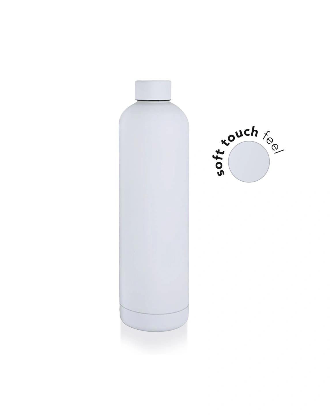 Bikiba - GRIGNY - Soft Touch Insulated Water Bottle - 1000ml - White