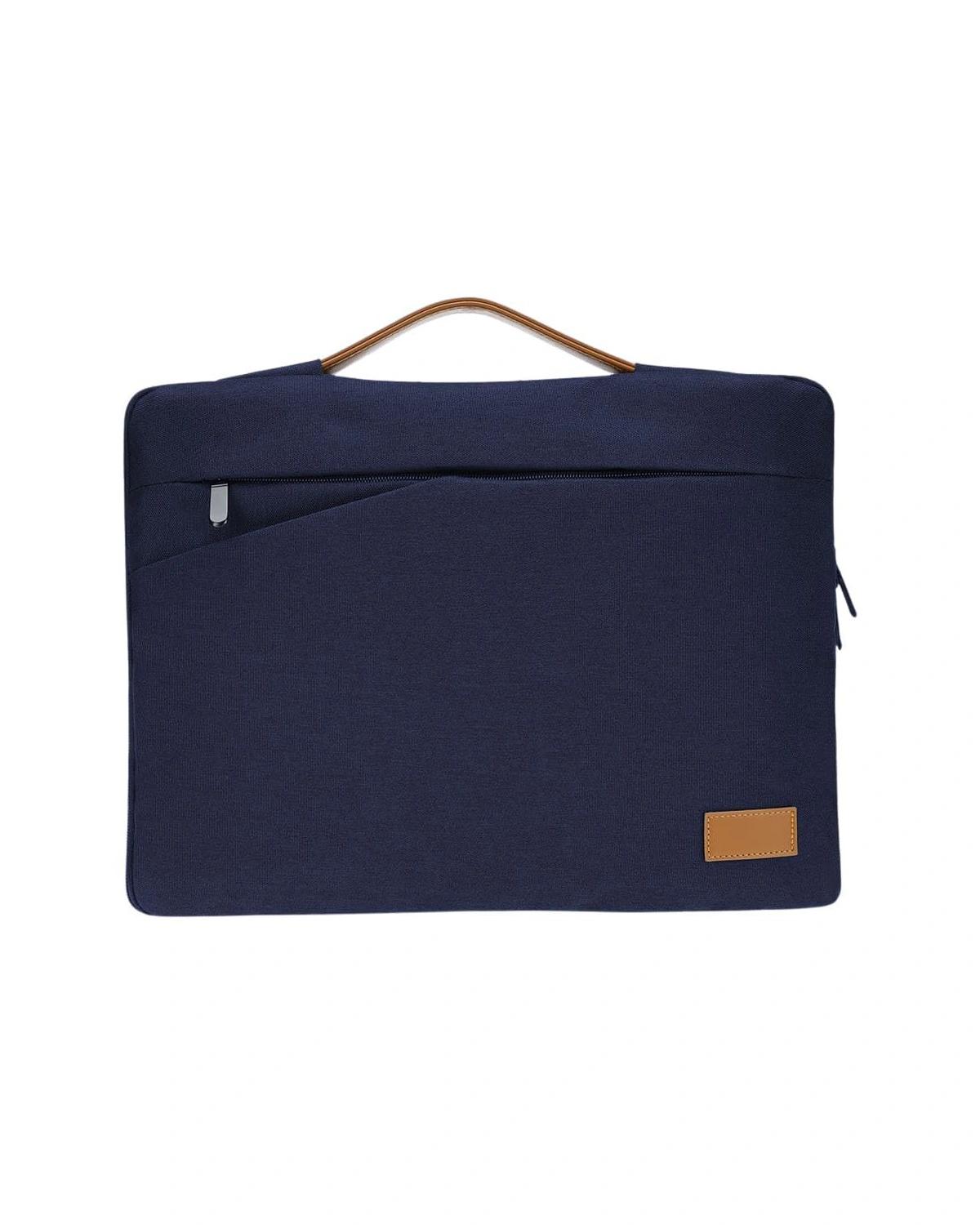 Likeko - SALCEA - Santhome® 15" Laptop Sleeve - Navy Blue/Tan