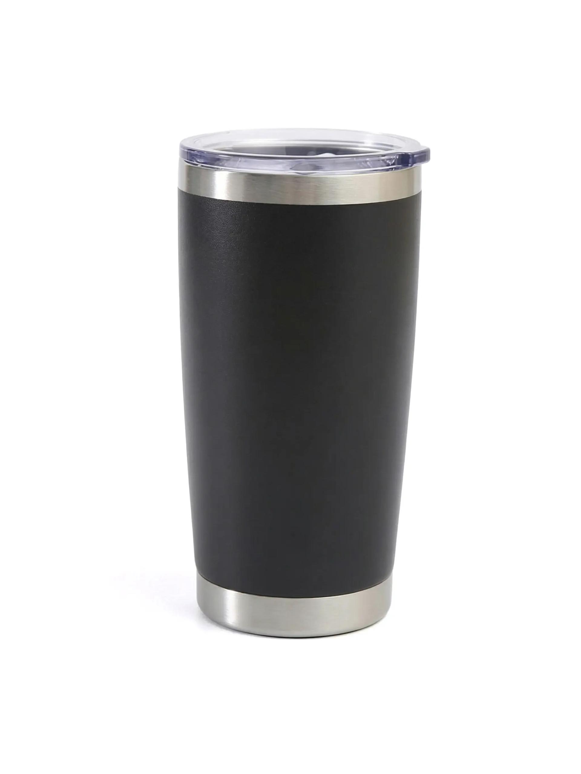 Sumaro - Double Wall Travel Tumbler Mugs With Clear Lid
