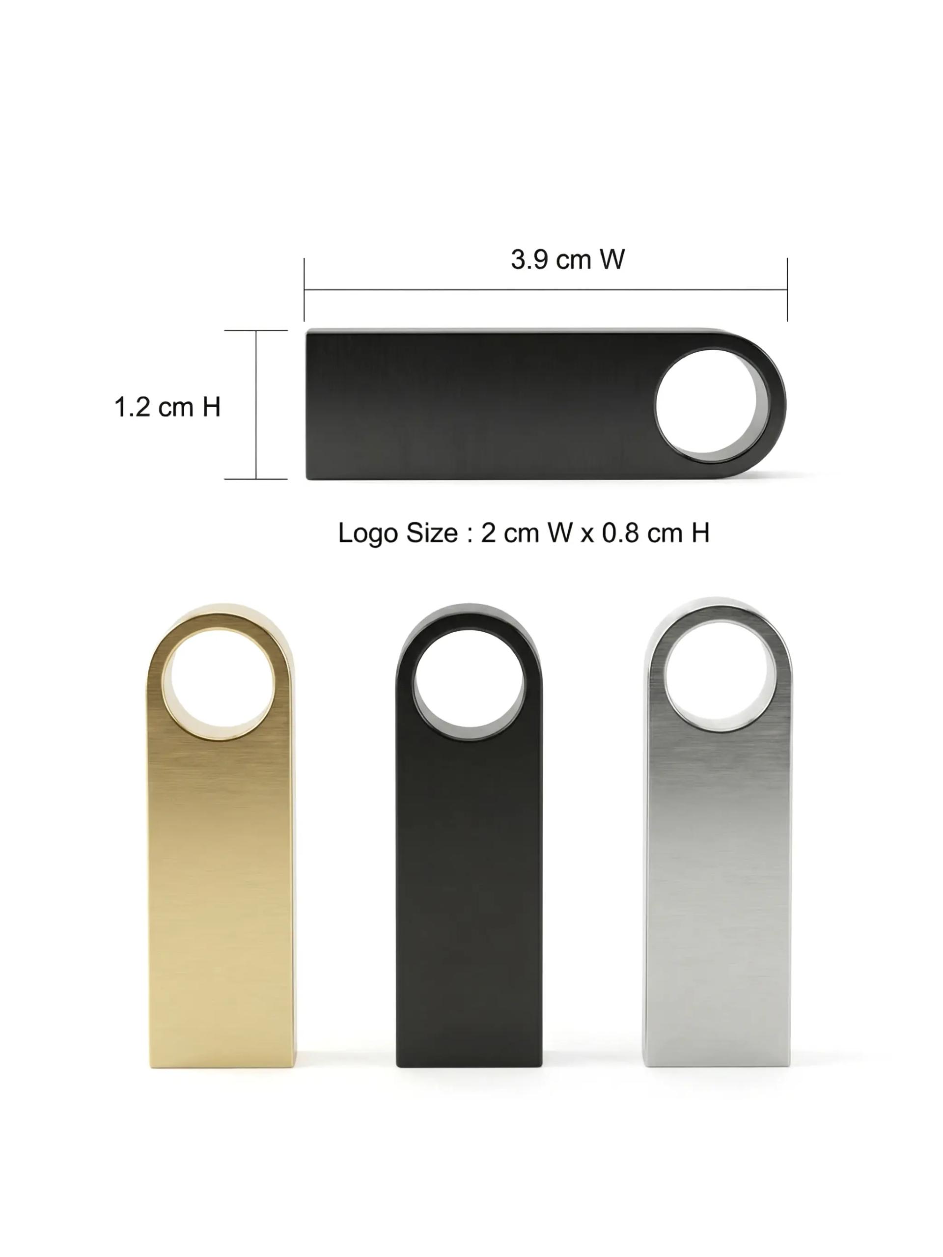 Vikalu - Metal USB Flash Drive Minimalist Industrial Design