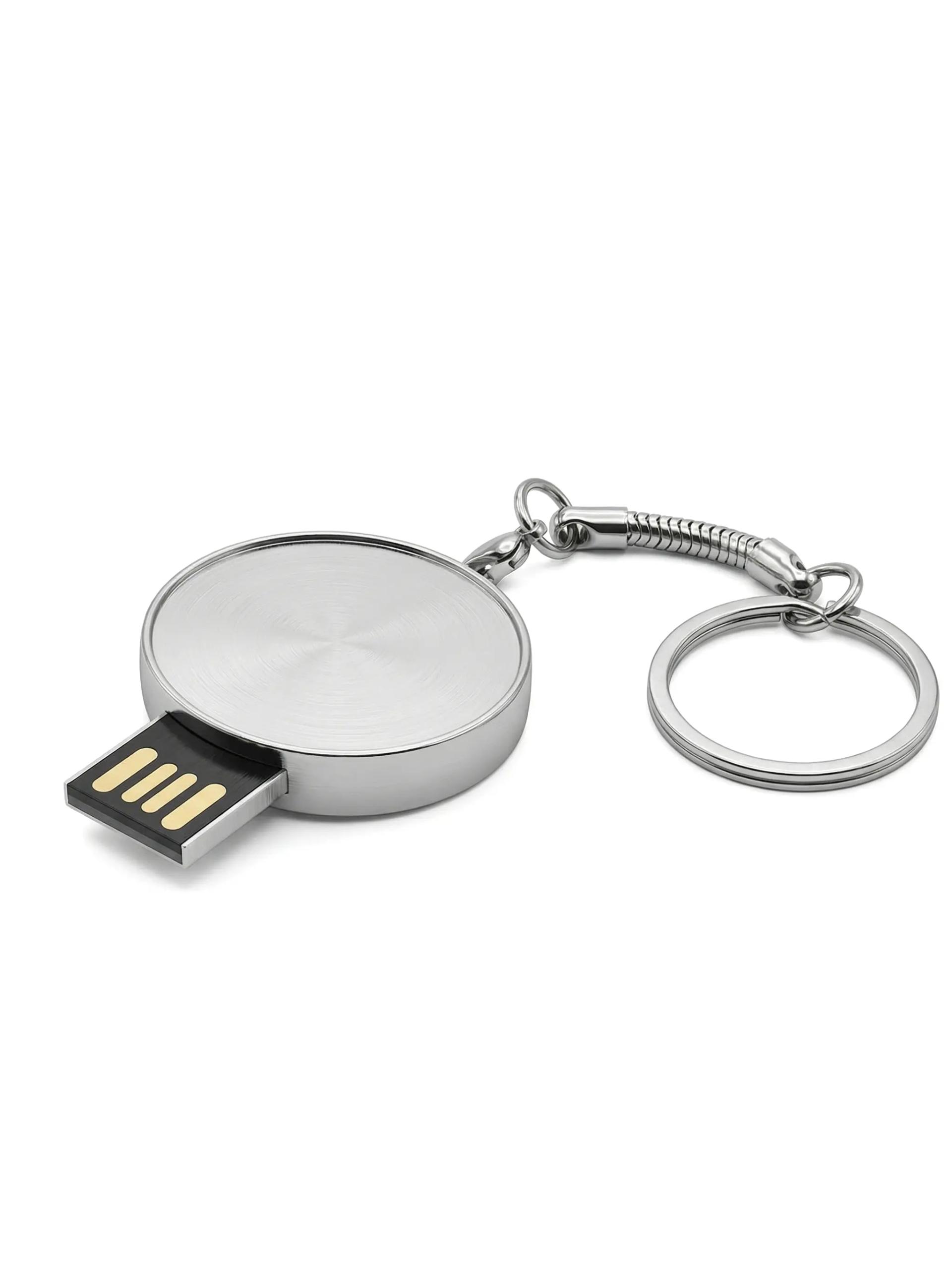 Aefoso - Square Metal Keychain USB Flash Drive 32mm