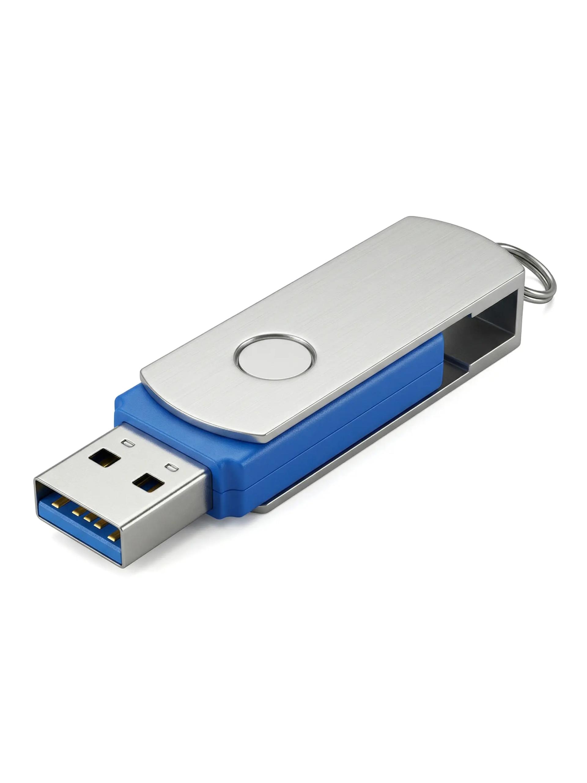 Nosuhe - Swivel Metal and Plastic USB Flash Drive 55mm