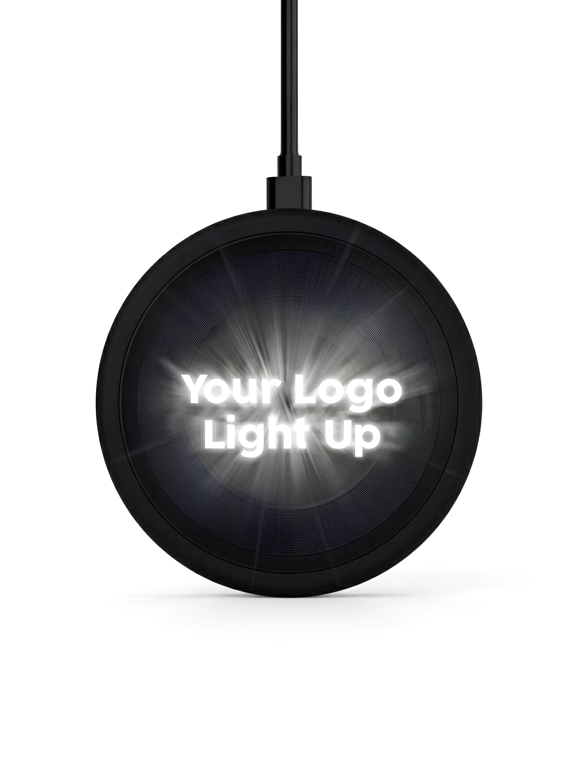 Nocasa - Round LED Light-Up Logo Wireless Charging Pad 1.55A Quick