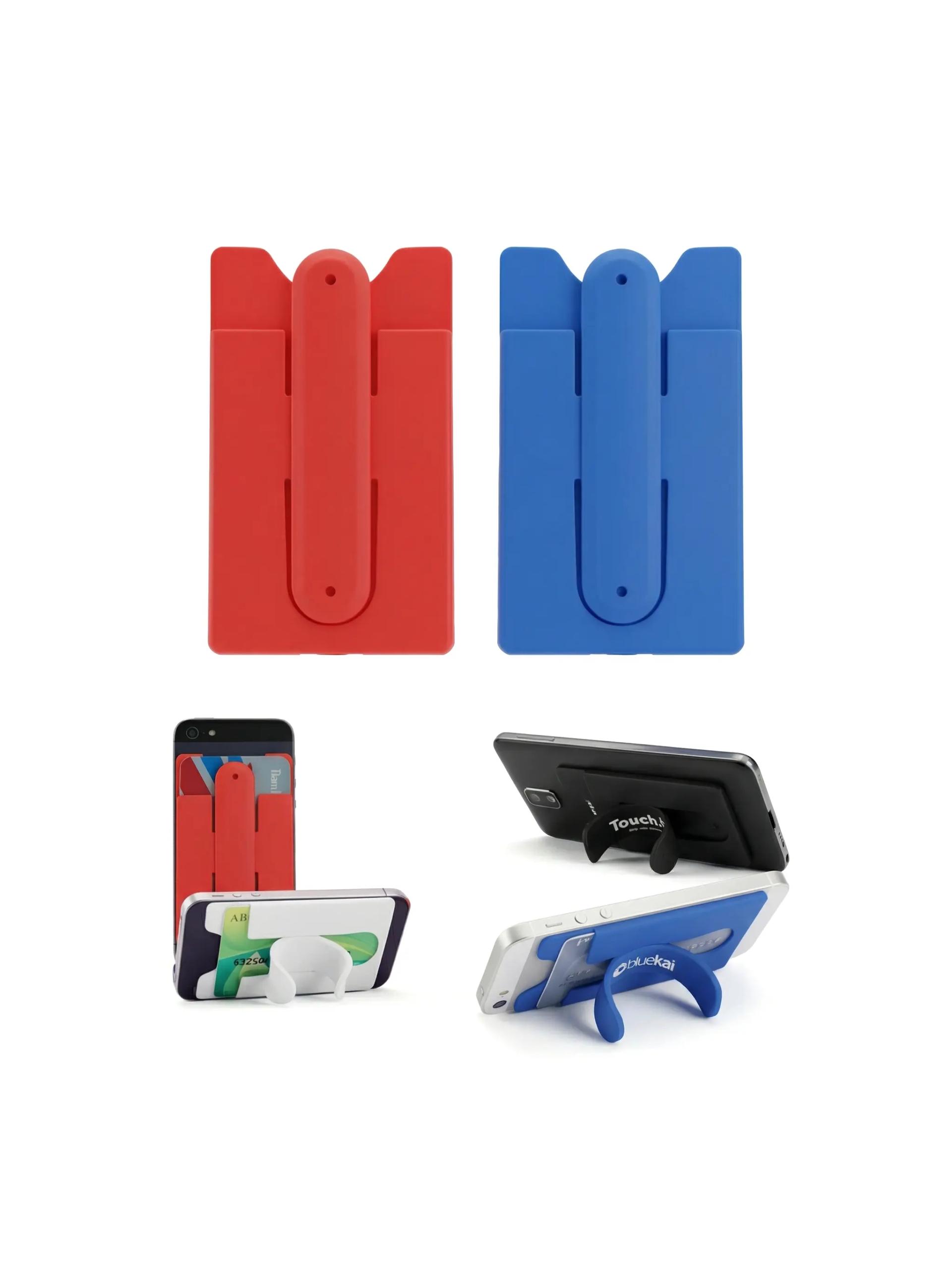 Tesafi - Silicone Phone Wallet with Integrated Instant Snap Stand
