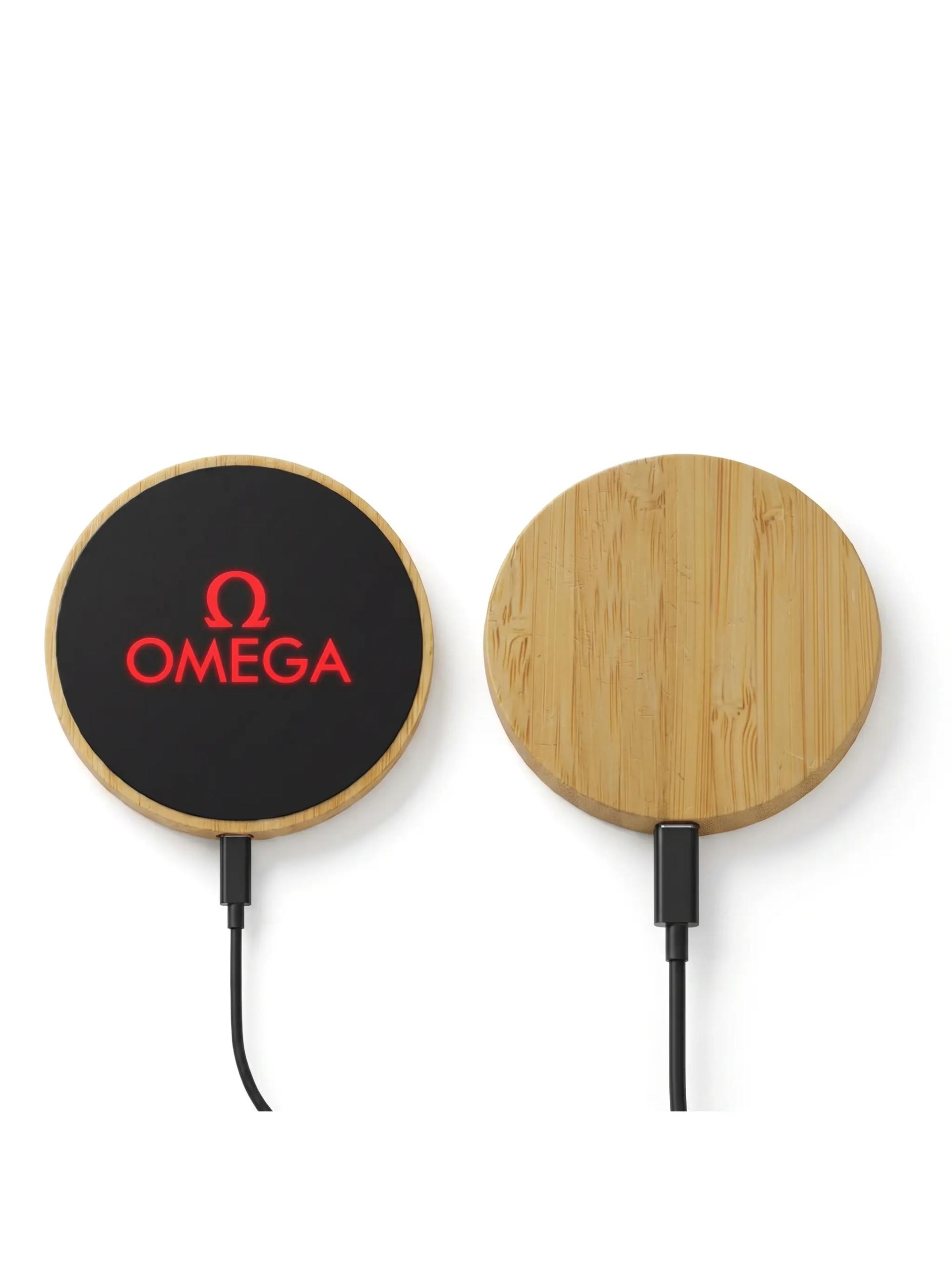 Lurosa - Bamboo LED Logo Wireless Charging Pad 10W Power