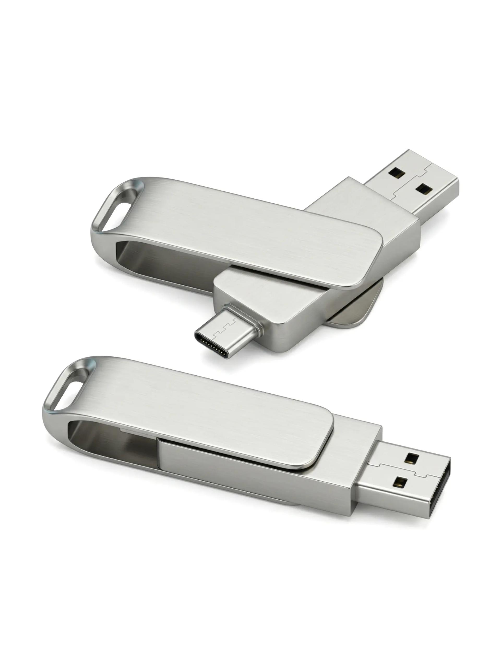 Nobatu - Dual Connector Metal OTG USB Flash Drive 70mm