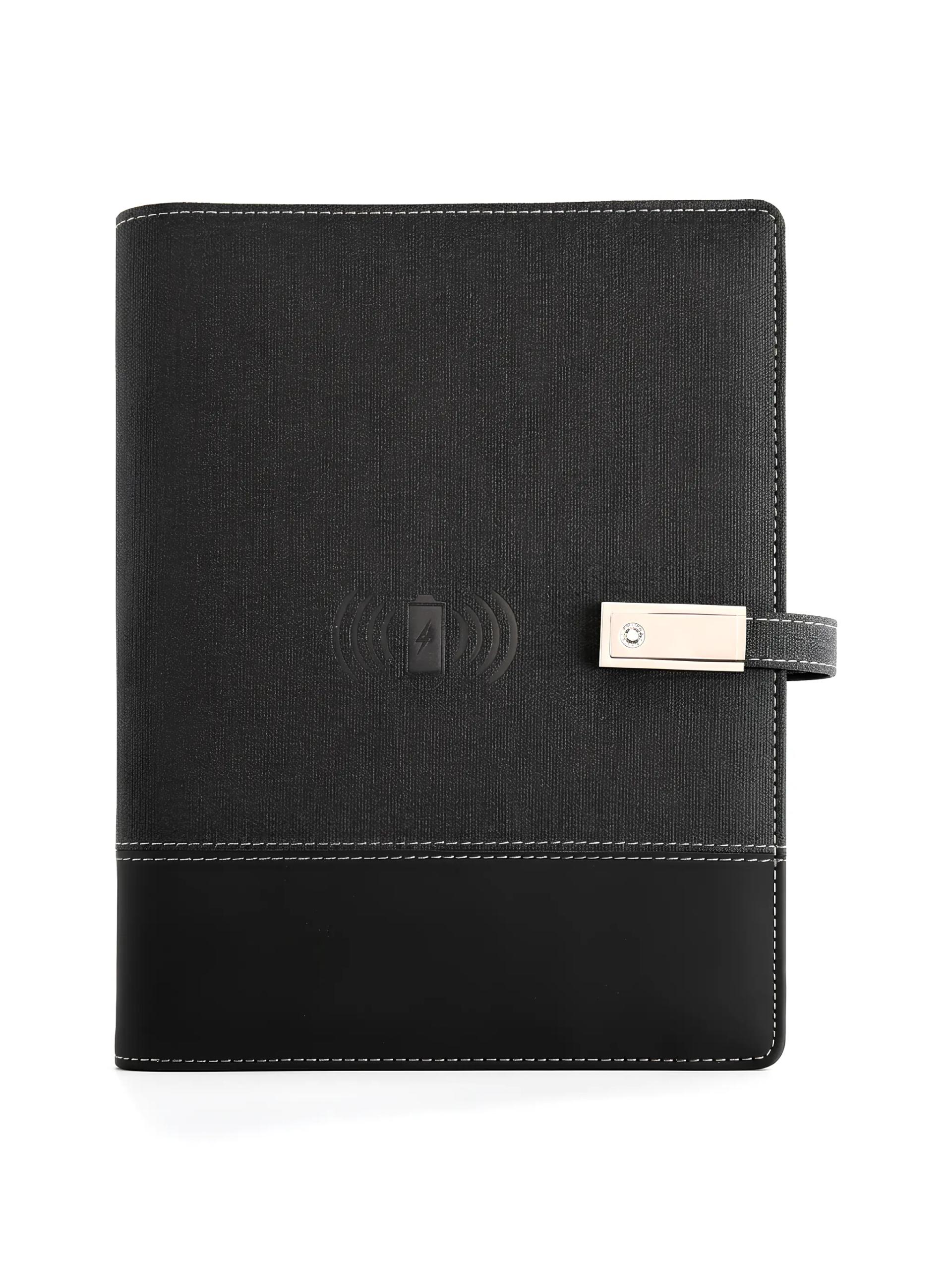 Vasolo - Executive Hi-Tech Portfolio 8000mAh with 8GB USB Flash Drive