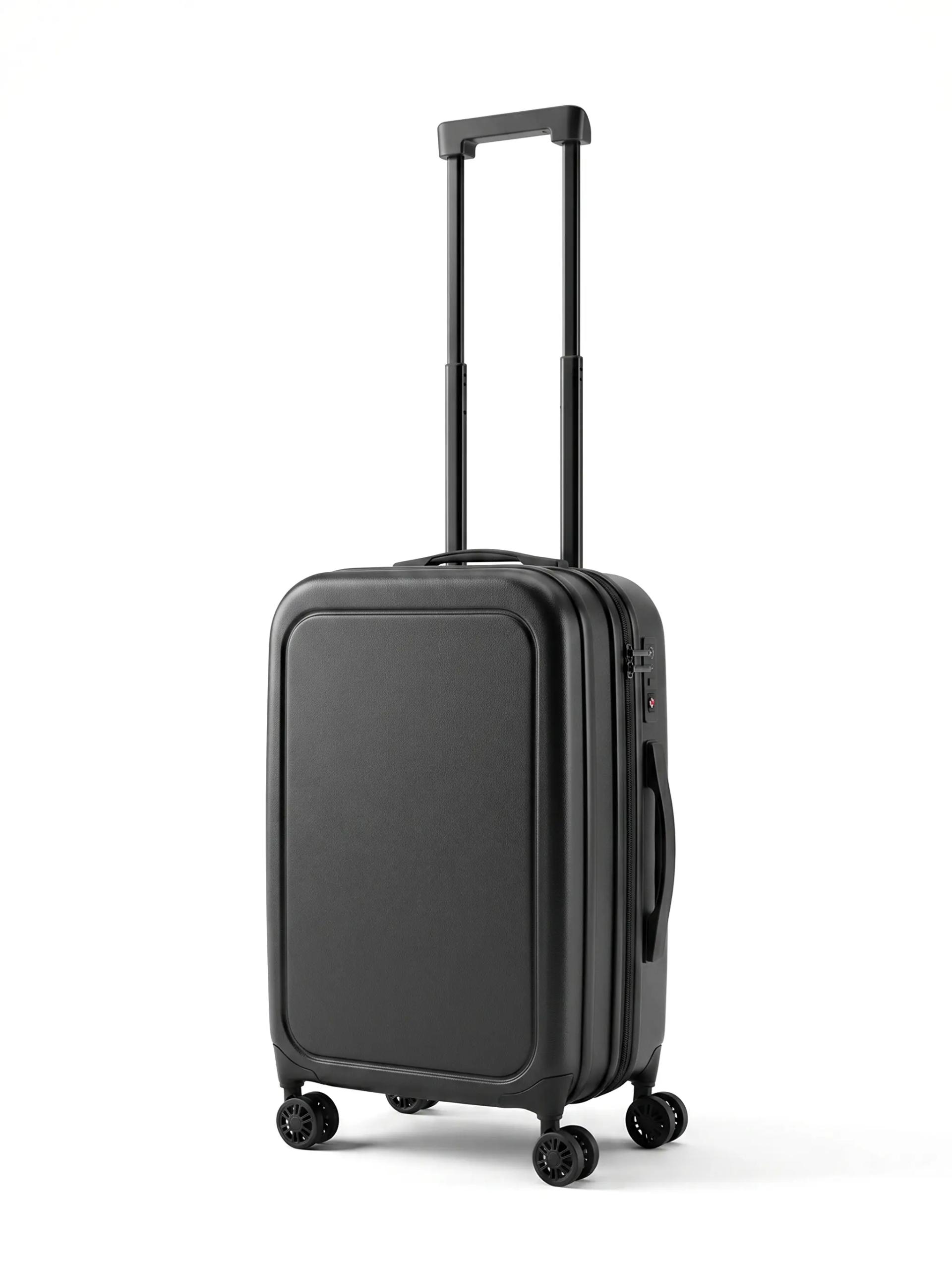 Urovom - Foldable Cabin Trolley Bag - Black Matt Finish