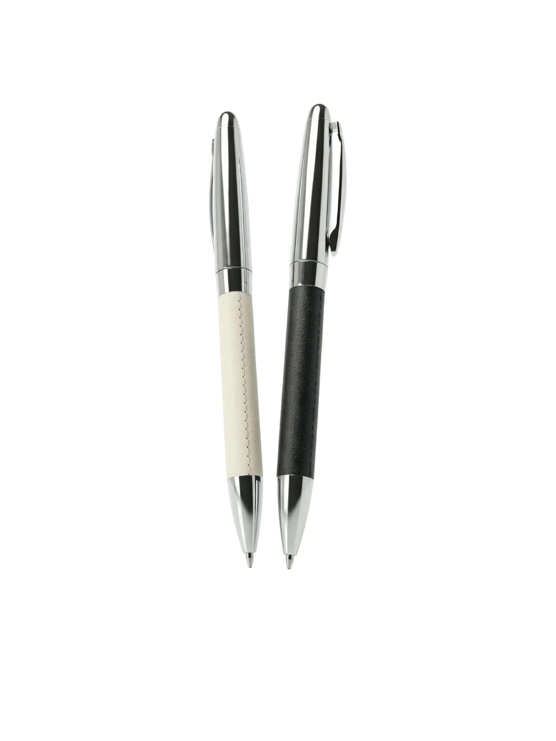 Sofeko - Metal And Leather Pen