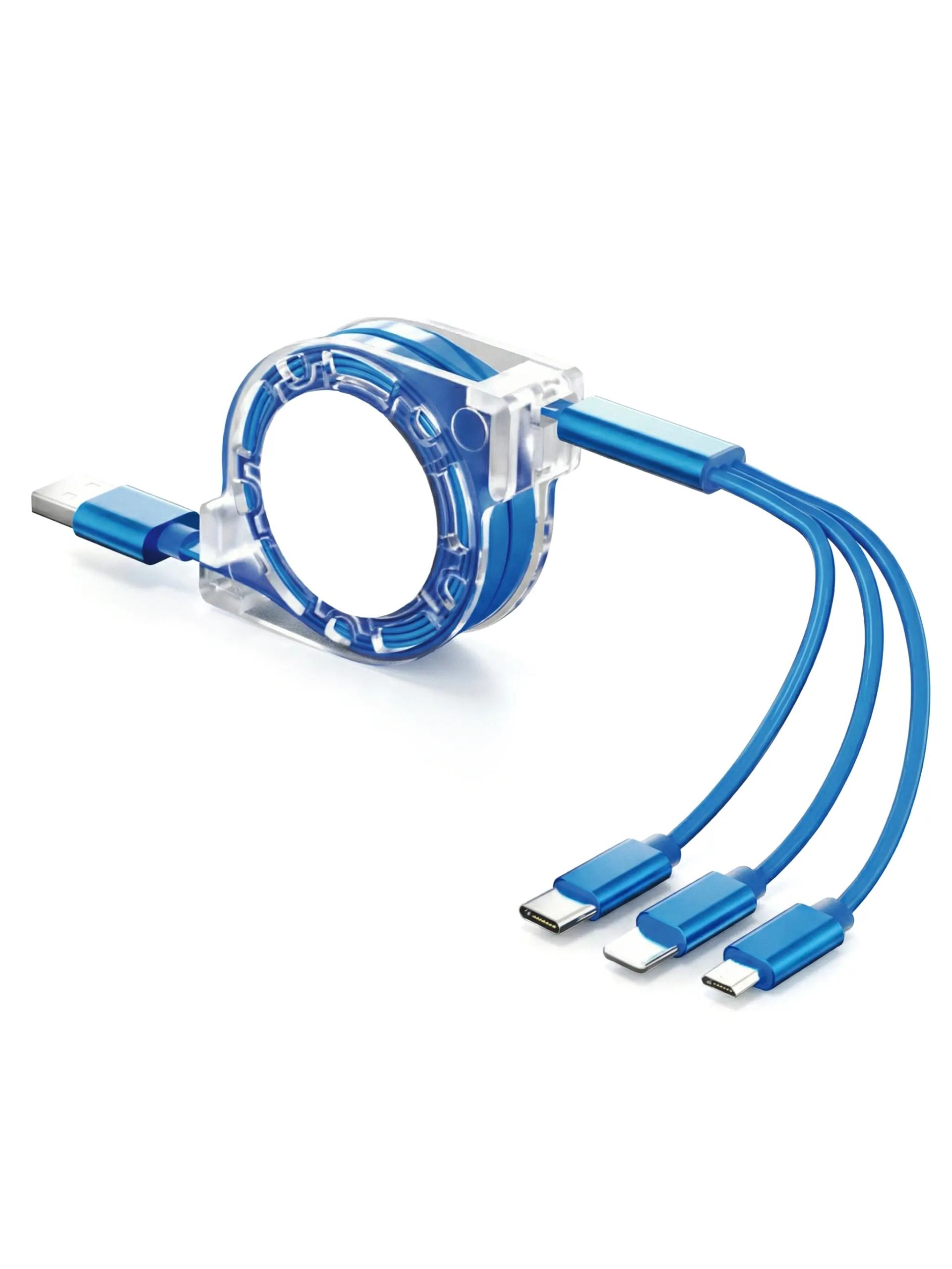 Enurot - Flexible 3-in-1 Retractable Multi USB Charging Cable
